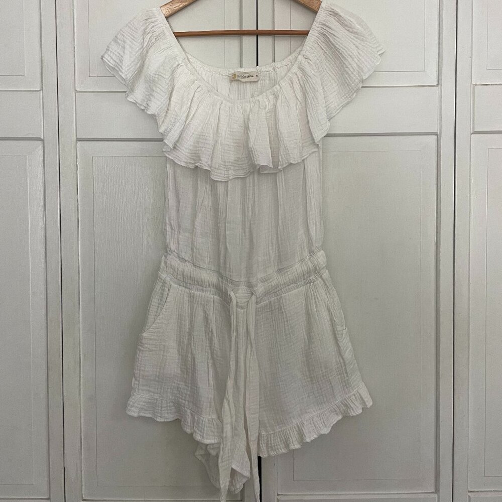 Ocean Drive White Romper